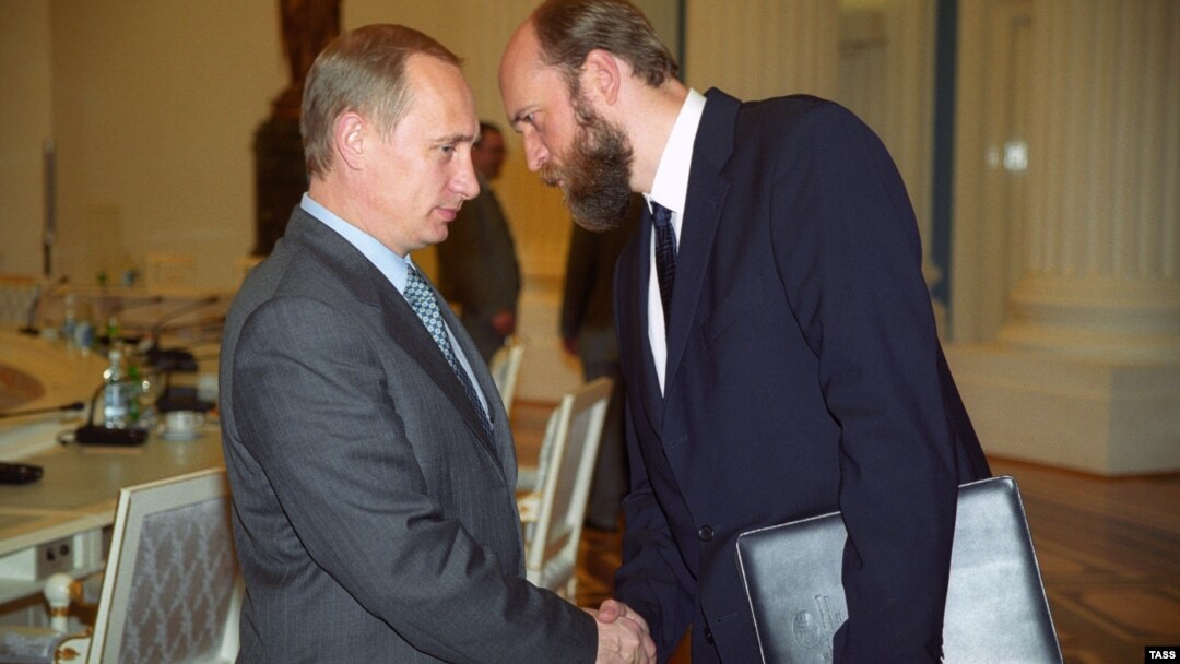 Владимир Путин и Сергей Пугачев, 2000 г. 