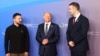 Ukrajinski predsjednik Volodmir Zelenski i crnogorski premijer Milojko Spajić u društvu doskorašnjeg njemačkog kancelara Olafa Šolca, Berlin, jun 2024.