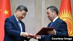 Президент Садыр Жапаров менен Кытайдын лидери Си Цзинпиндин 31-августта, "Ынтымак Ордодогу" жолугушуусу. 2026-жыл 