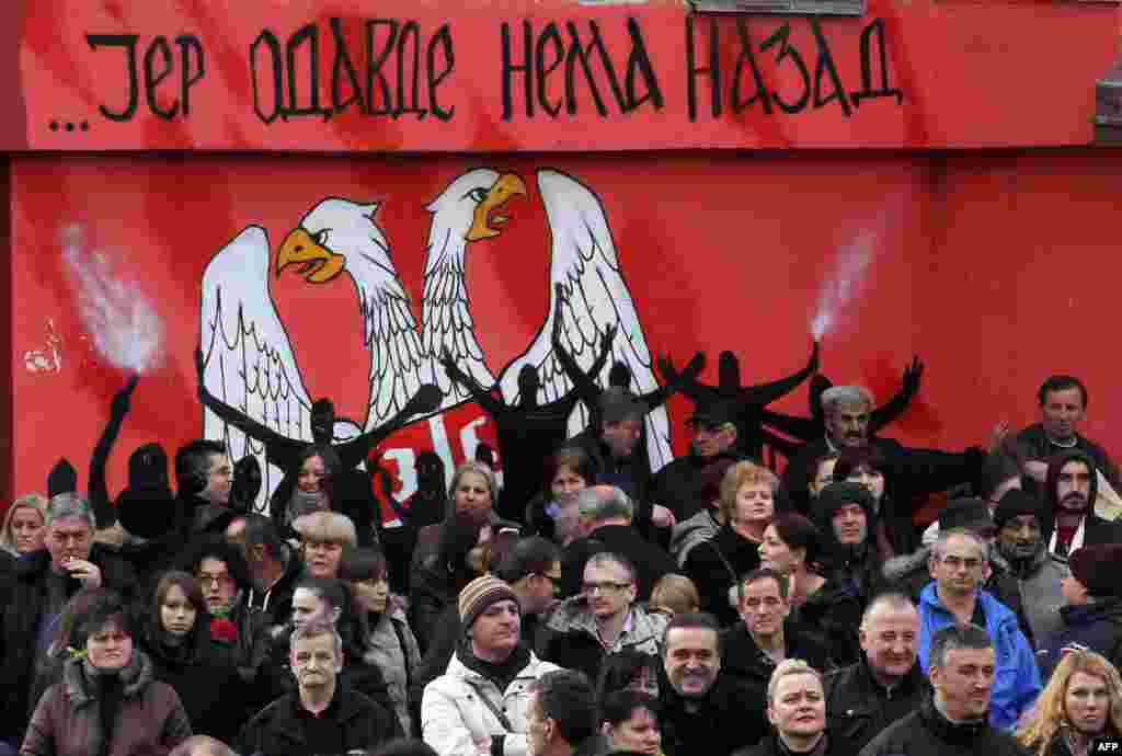 Mitrovica, 30. januar 2013. Foto: AFP / Saša Đorđević 