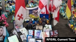 უკრაინაში დაღუპული ქართველი მებრძოლების მემორიალი