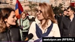 Бывший министр труда и социальных вопросов Мане Тандилян, Ереван, 26 ноября 2018 г. 