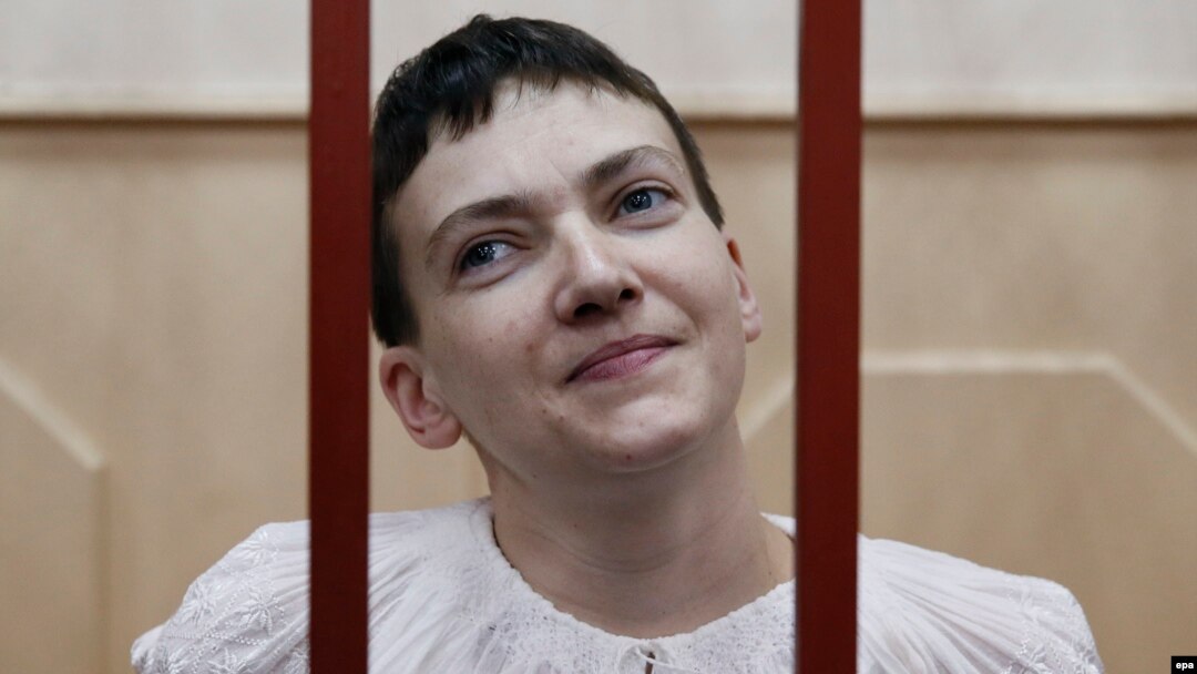 Орусия -- Украин учкучу Надя Савченко сот залында, Москва, 17-апрель, 2015