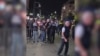 Georgian Dream supporters clash with activists on September 8, 2025.