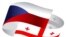 საქართველოსა და ჩეხეთის რესპუბლიკის დროშები