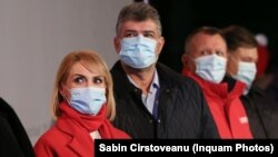 Gabriela Firea, Marcel Ciolacu și Paul Stănescu.