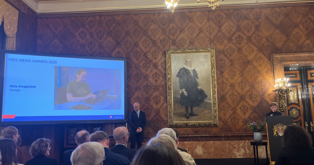 სახაროვის პრემიის მფლობელ მზია ამაღლობელს მორიგი საერთაშორისო ჯილდო, Free Media Awards-ი გადაეცა