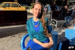 شلی کیتلسون، خبرنگار آمریکایی، در بغداد