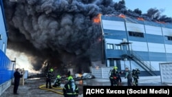 Пожежа на складах у Київській області, 22 березня 2026 року