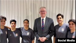 پنج عضو تیم ملی فوتبال بانوان ایران