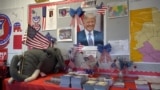 United States - election materials for former President Donald Trump at a campaign office in Scranton, Pennsylvania. video screen grab 