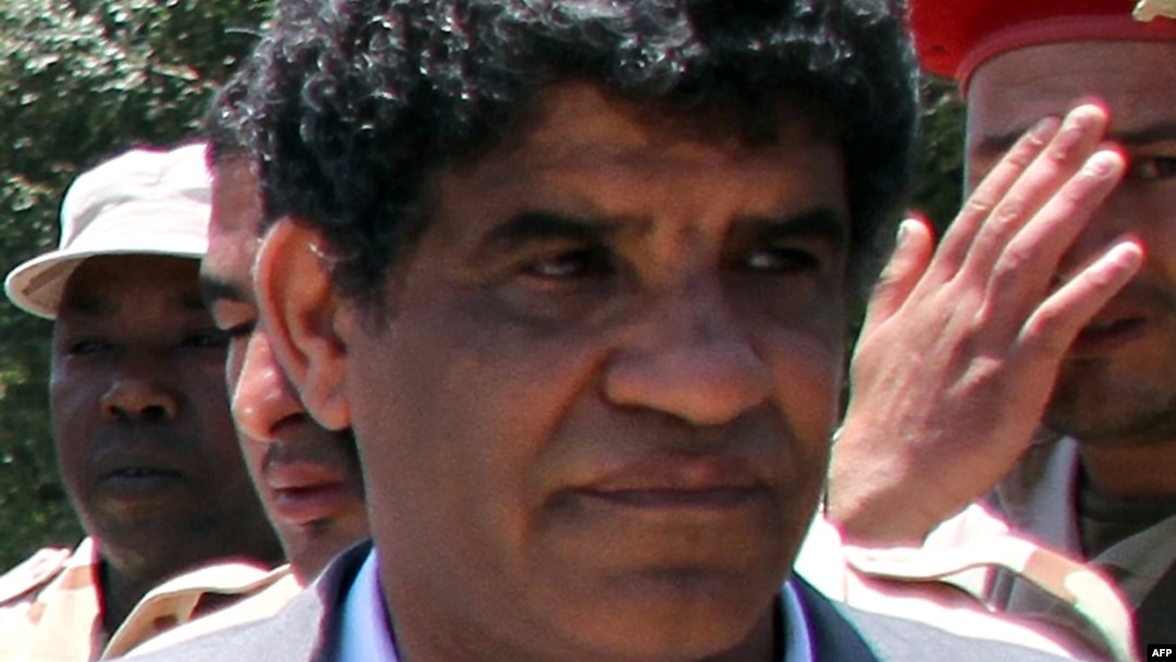A file photo of the former head of Libyan intelligence under the regime of late Libyan leader Muammar Qaddafi, Abdullah al-Senussi