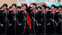 Казаки на Параде Победы в Москве. 9 мая 2021 года