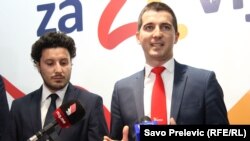 Dritan Abazović (L) i Aleksa Bečić (D) 