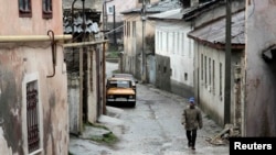 La Bahcisarai, în oraşul vechi, 13 martie 2015