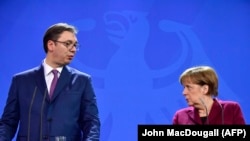 Predsednik Srbije Aleksandar Vučić i nemačka kancelarka Angela Merkel, ilustrativna fotografija