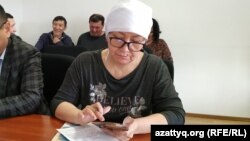 Гражданская активистка Алия Абулхаирова в зале суда. 5 марта 2020 года.