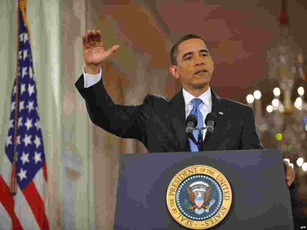 Барак Обама дал пресс-конференцию по итогам первых ста дней своего президентства