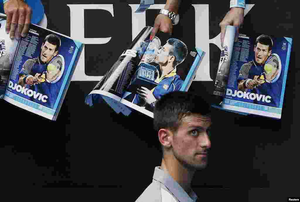 Novak Đoković, Melbourne, 15. januar 2014. Foto: REUTERS / Jason Reed 