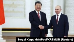 Președinții Xi Jinping și Vladimir Putin, la Kremlin