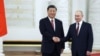 ჩინეთისა და რუსეთის პრეზიდენტების, სი ძინპინისა (მარცხნივ) და ვლადიმირ პუტინის შეხვედრა კრემლში. მოსკოვი, 2023 წ. 21 მარტი.