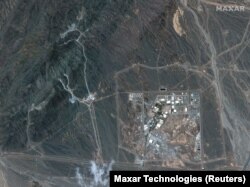 Спутниковый снимок завода по производству низкообогащённого урана в Нетензе. Иран, 12 апреля 2021 года