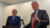 U.S. - Senator Ed Markey (left) and Representative Frank Pallone speak during a news conference in Washington, November 18, 2024. (Photo by the Armenian National Committee of America,)