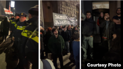 კოლაჟი მათე დევიძის მხარდამჭერი მსვლელობიდან