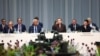 Predsednik Evropskog saveta Antonio Kosta (levo), danska premijerka Mete Frederiksen (druga levo) i ukrajinski predsednik Volodimir Zelenski (desno) na samitu Evropske političke zajednice u Kopenhagenu 2. oktobra 2025.