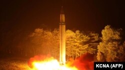 Запуск міжкантынэнтальнай ракеты Паўночнай Карэяй