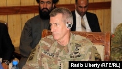 Army General John Nicholson is expected to step down soon as U.S. commander in Afghanistan. (file photo)