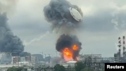 Moscow Tries To Muzzle Strike Footage After Ukrainian Drones Hit Oil Refinery GRAB