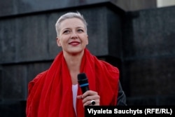 მარია კოლესნიკავა 2020 წლის საპროტესტო აქციაზე