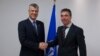 Belgium - Kosovo PM Hashim Thaci and NATO Secretary General Anders Fogh Rasmussen meet in Brussels, 20Mar2013