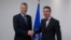 Belgium - Kosovo PM Hashim Thaci and NATO Secretary General Anders Fogh Rasmussen meet in Brussels, 20Mar2013