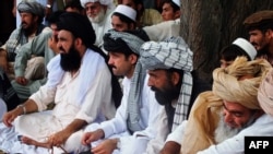 Displaced North Waziristan tribal leaders (file photo). 