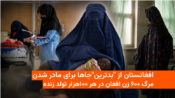 افغانستان یکی از "بدترین" جاها برای مادر شدن دانسته می‌شود.