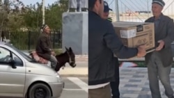 В Узбекистане наградили «дедушку на ослике» 