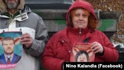 ნინო კალანდია აქციაზე
