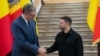 Președintele Ucrainei, Volodimir Zelenski, și președintele Serbiei, Aleksandar Vučić, la Summitul Europa de Sud-Est, desfășurat la Odesa, pe 11 iunie 2025