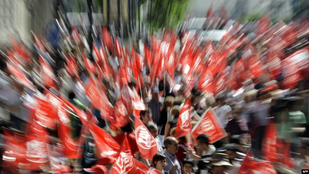Протести на Синдикатите во Шпанија