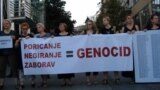 Sa jednog od skupova Žena u crnom u Beogradu