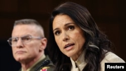 Direktorka Nacionalne obaveštajne službe SAD Tulsi Gabard svedoči pred senatskim Odborom za obaveštajne poslove Senata u Vašingtonu, 18. mart 2026.