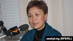 Deputy Minister of Social Protection Gulnara Derbisheva visited RFE/RL's Bishkek bureau in January.