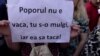 „Protestăm. Nu cedăm. Oprim dictatura!”, în faţa Parlamentului de la Chişinău