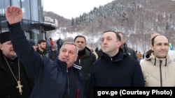 Владимир Степанян с экс-премьером Ираклием Гарибашвили и бывшим министром экономики Леваном Давиташвили