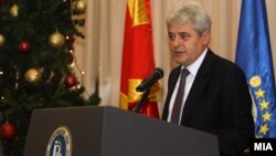 Али Ахмети, претседател на Демократската унија за интеграцијa.   