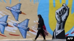 نقاشی پهپادهای تهاجمی «شاهد» روی دیواری در تهران