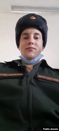 Погибший солдат срочной службы Сергей Гридин