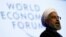 Iranian President Hassan Rohani speaks during a session at the annual meeting of the World Economic Forum (WEF) in Davos on January 23.